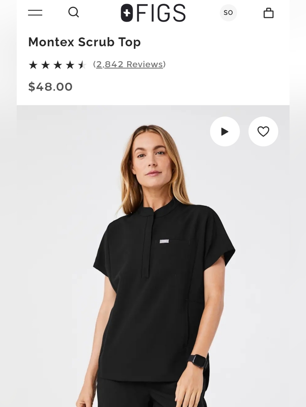 Figs Montex Scrub Top - Picture 4 of 4